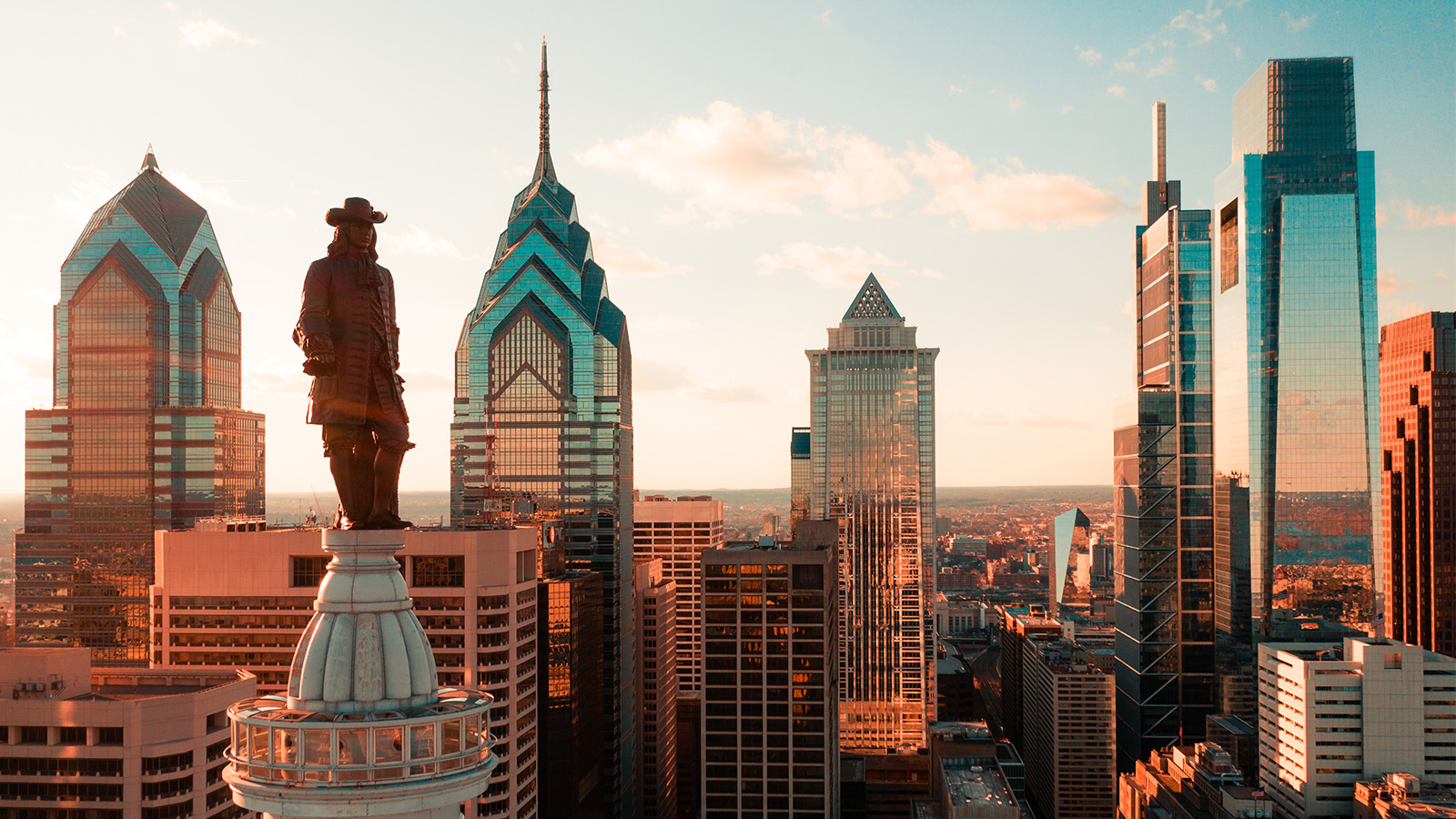 A photo of the Philadelphia skyline where the MEMs conference was held.